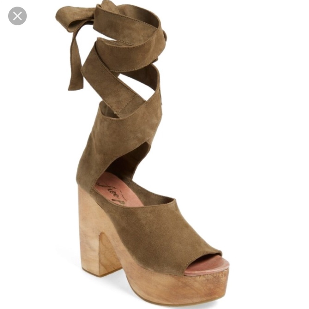 Free People wrap heel